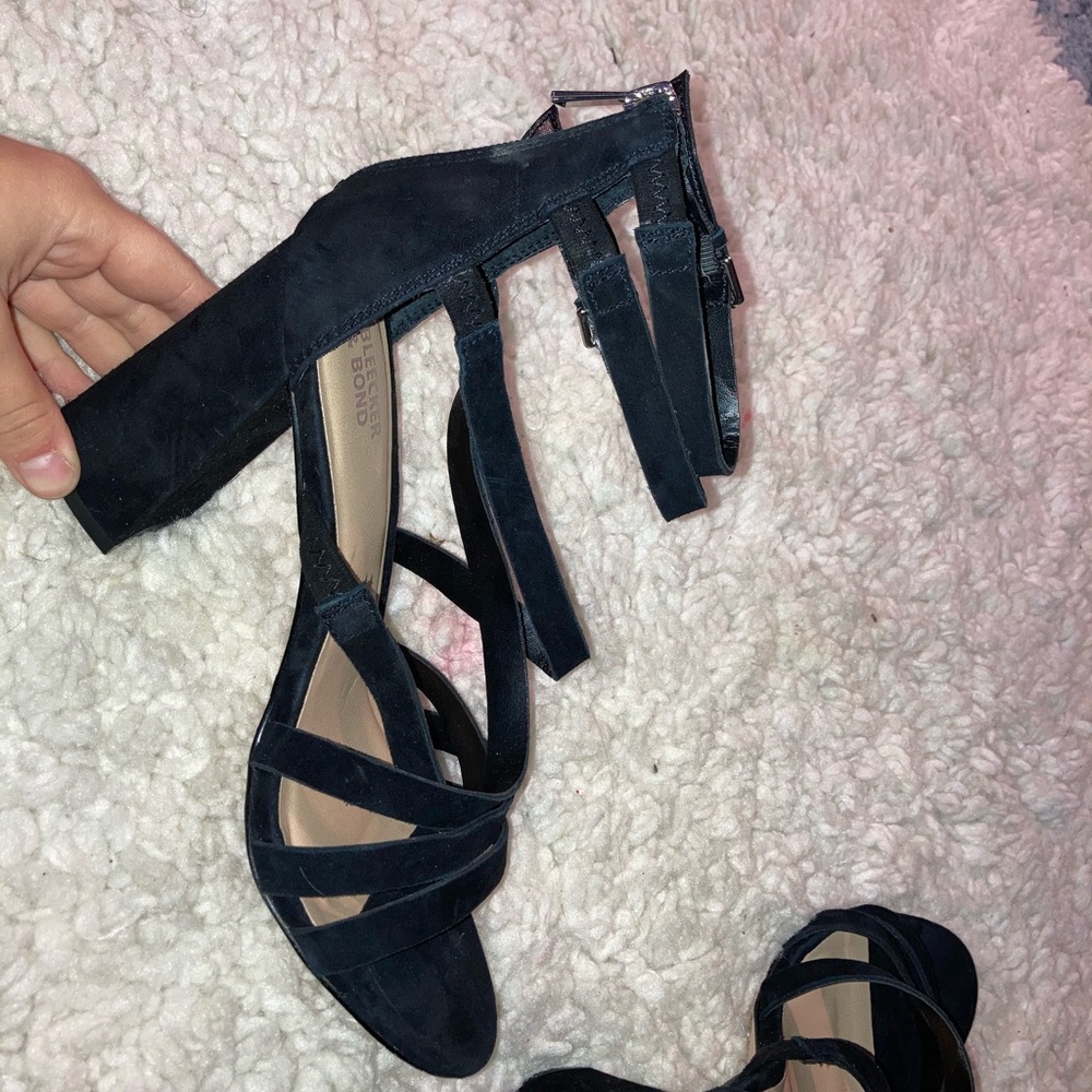 Strappy high heels